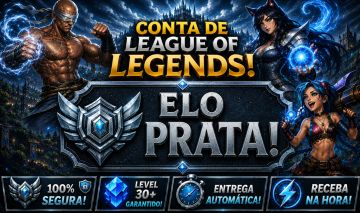 [Entrega Automática] Lol Prata, 72 Skins, Skins Mítica e Lendária, 28K Ea, Lvl69