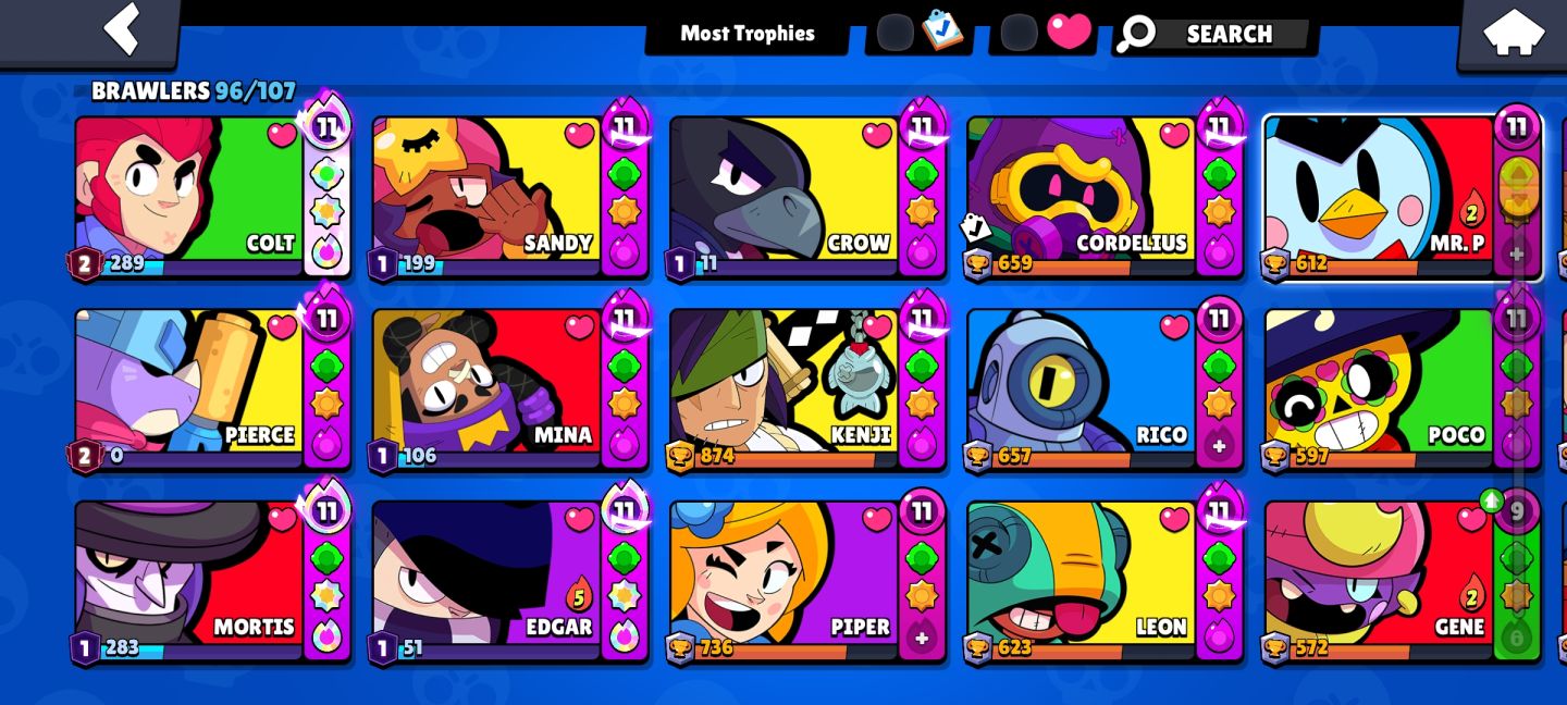 Conta brawl stars 37k de troféus e 6 anos de jogo