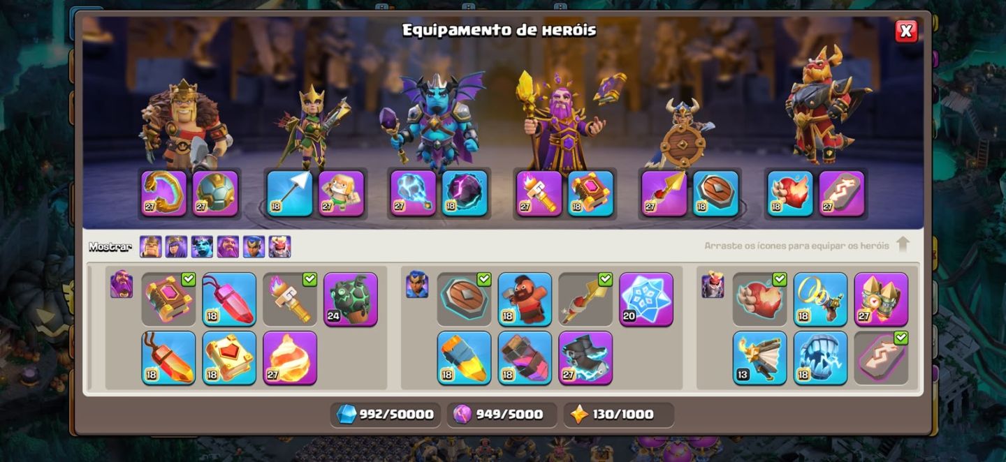CV18 FULL NA LENDA 1 ótimos equipamentos