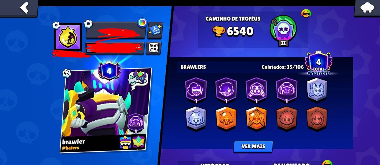 Conta Brawl Stars 163 gemas+ 11 mil blings