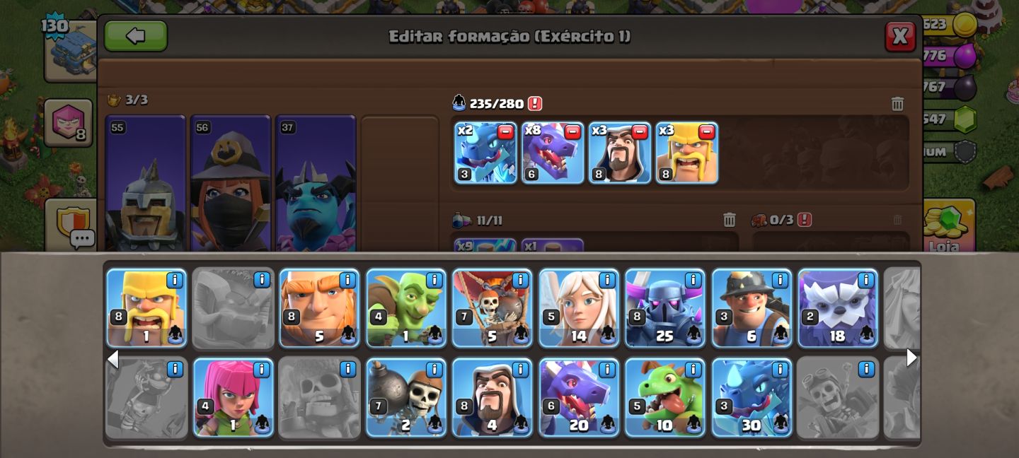 Conta Clash of clans Vila recém CV 12 - Full CV 11