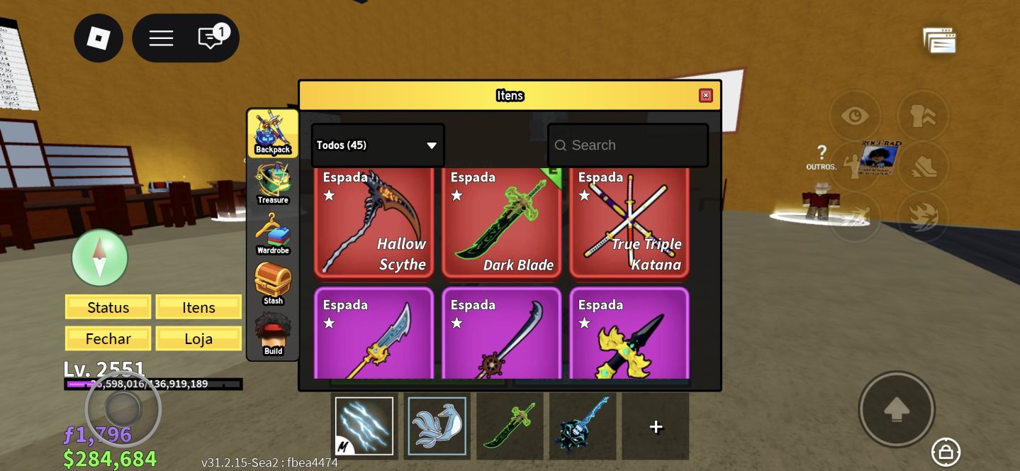 CONTA DE ROBLOX-BLOX FRUITS