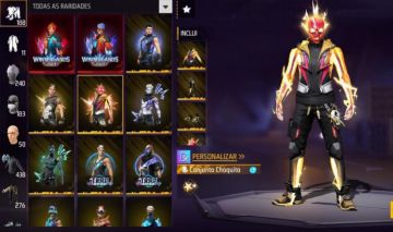 2 CONTAS DE FREE FIRE JUNTAS