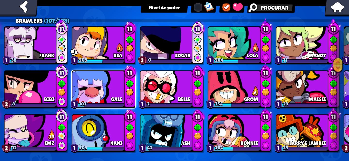 Conta De Brawl Stars Full 160K! + Skins