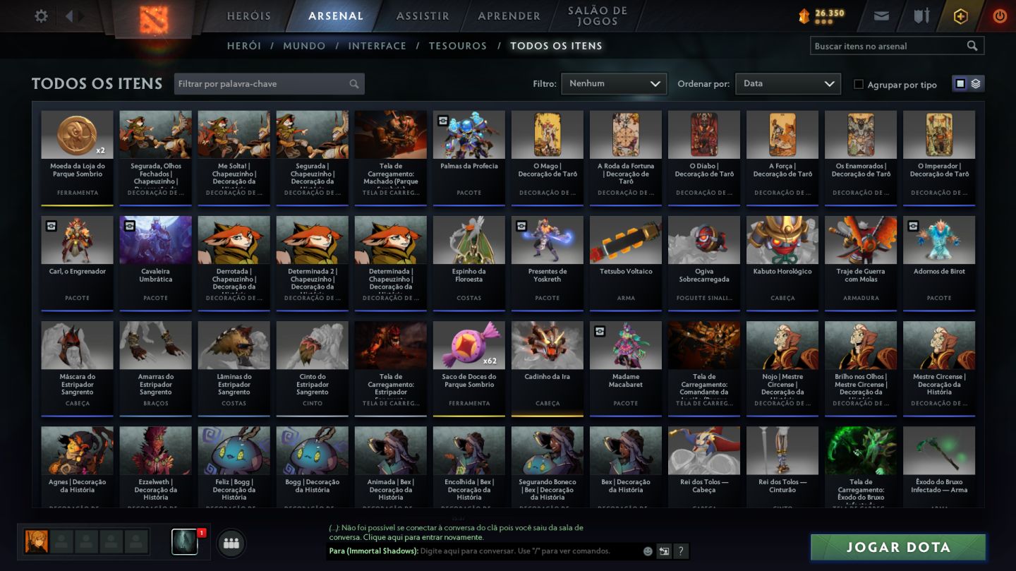 CONTA LENDA 1 - DOTA 2 3k.144 MMR - 10.000/10.000 BEHAVIOR