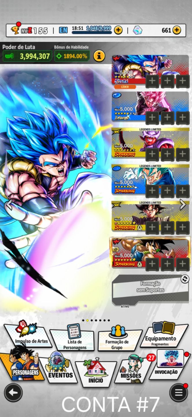 CONTA DE DBL COM GOGETA!!!