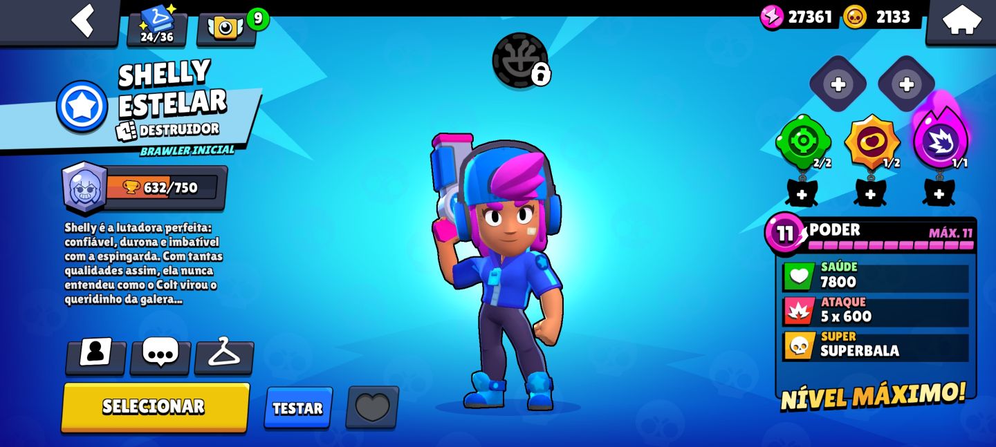 Conta Brawll Stars com as melhores skins