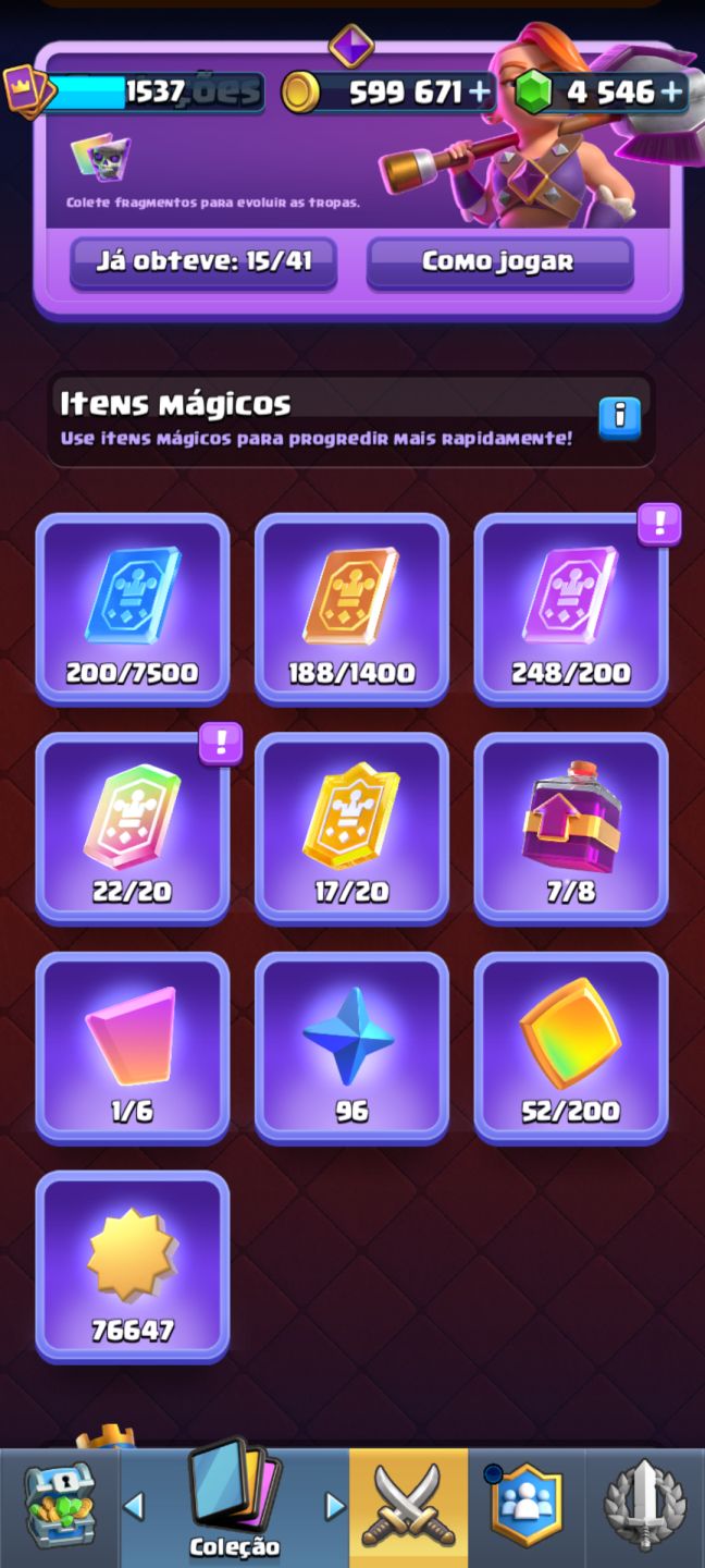 CONTA CLASH ROYALE COM 4K DE GEMAS!!