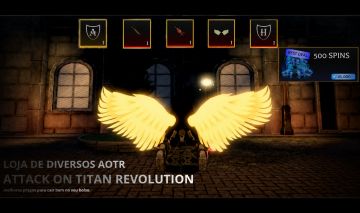 ATTACK ON TITAN REVOLUTION | AOTR | COSMETICOS | PERKS | HELOS NO PRECINHO |