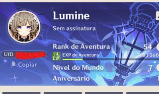 Conta Genshin Impact - 10 personagens T5 + selecionáveis de aniversário!