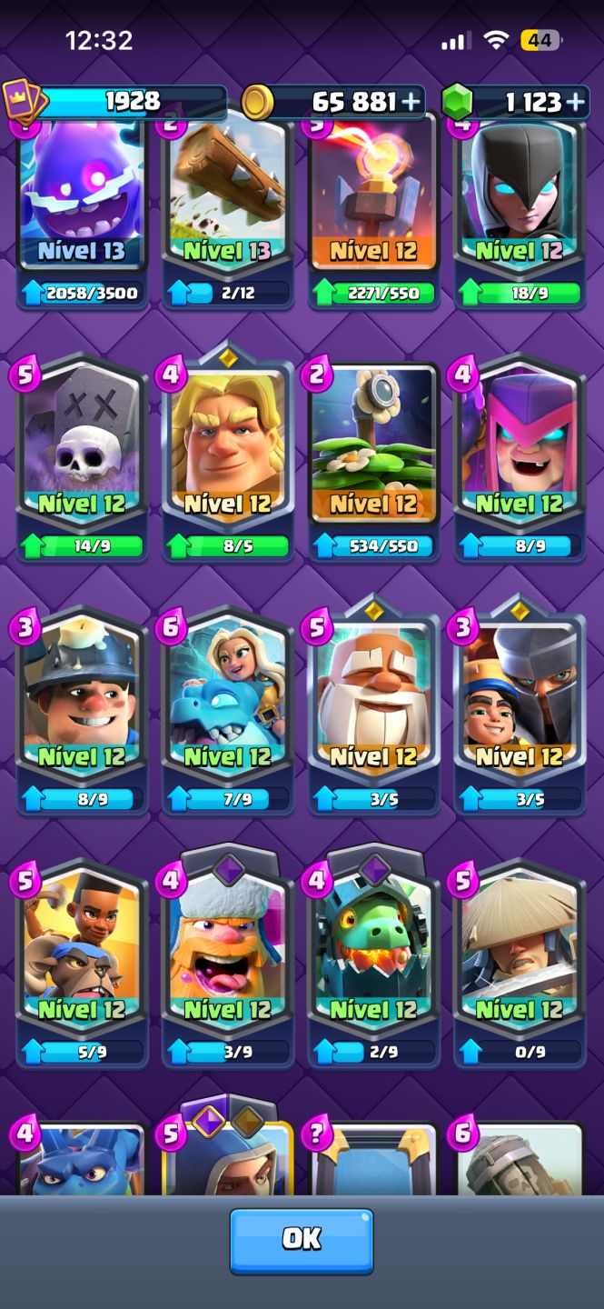 Conta Clash Royale conta upaderrima