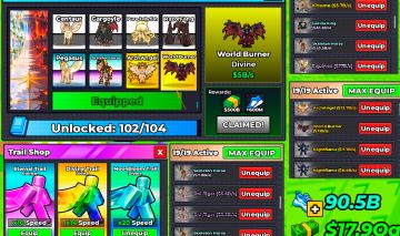 203B/s CONTA STEAL AN EGG 90.5B SPEED E 19 REBIRTH STEAL A BRAINROT MAX REBIRTH