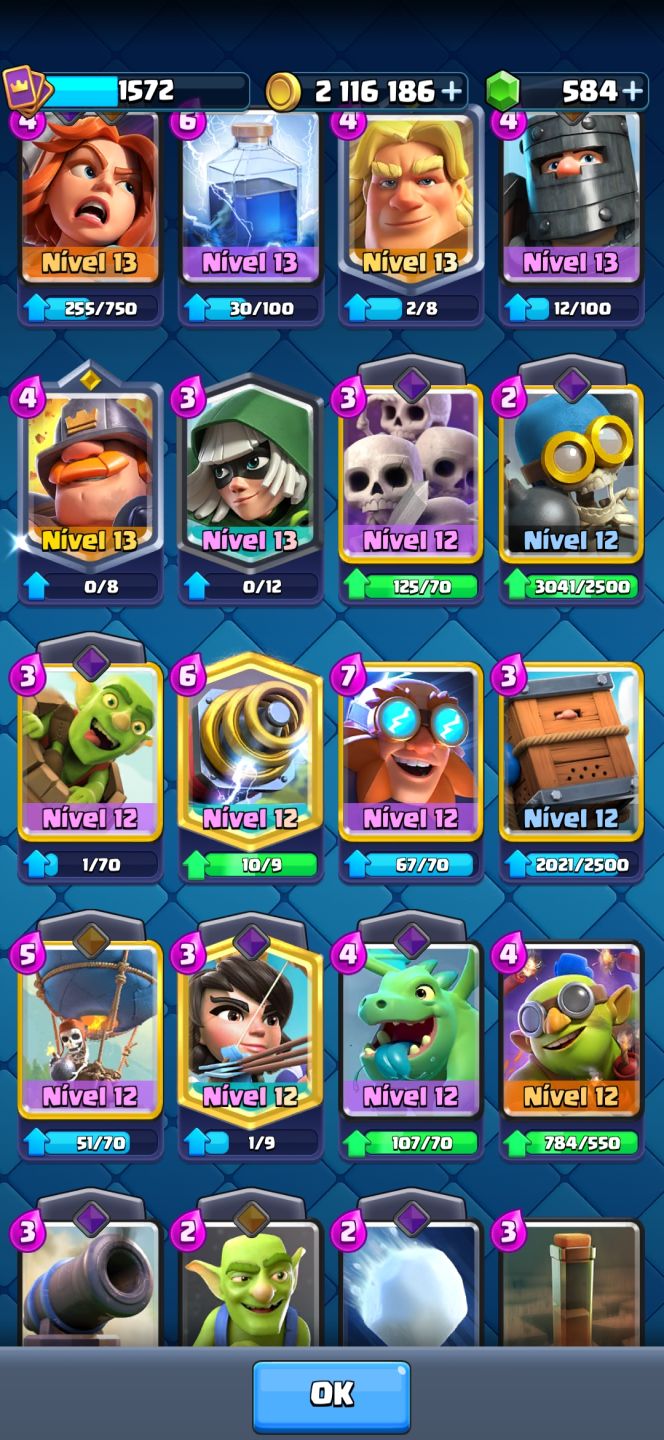 Conta de Clash Royale com 10500 troféus