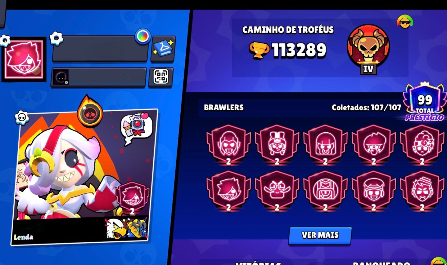 Conta Braw 113K | 473 Skins - 94 Personagens no Poder 11 e Fama Meteorica Tres