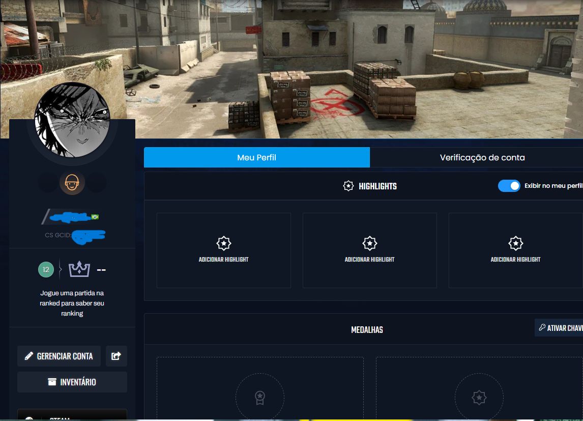 Conta lvl 12 gc + email de criaçao incluso