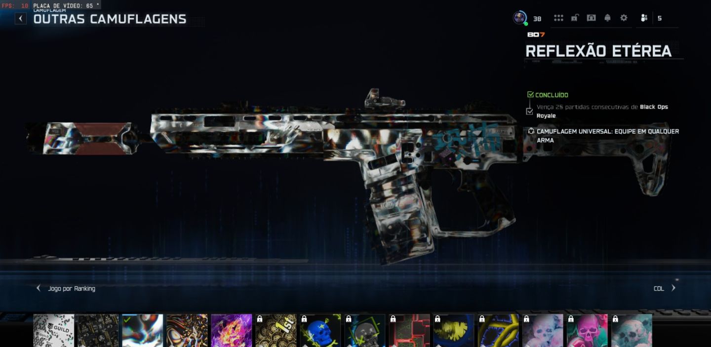 Conta de Warzone Nuke + skin de arma de 25 win