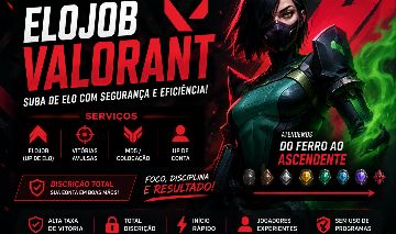 ELO BOOST VALORANT VITORIAS/MD5 LER A DESCRICAO