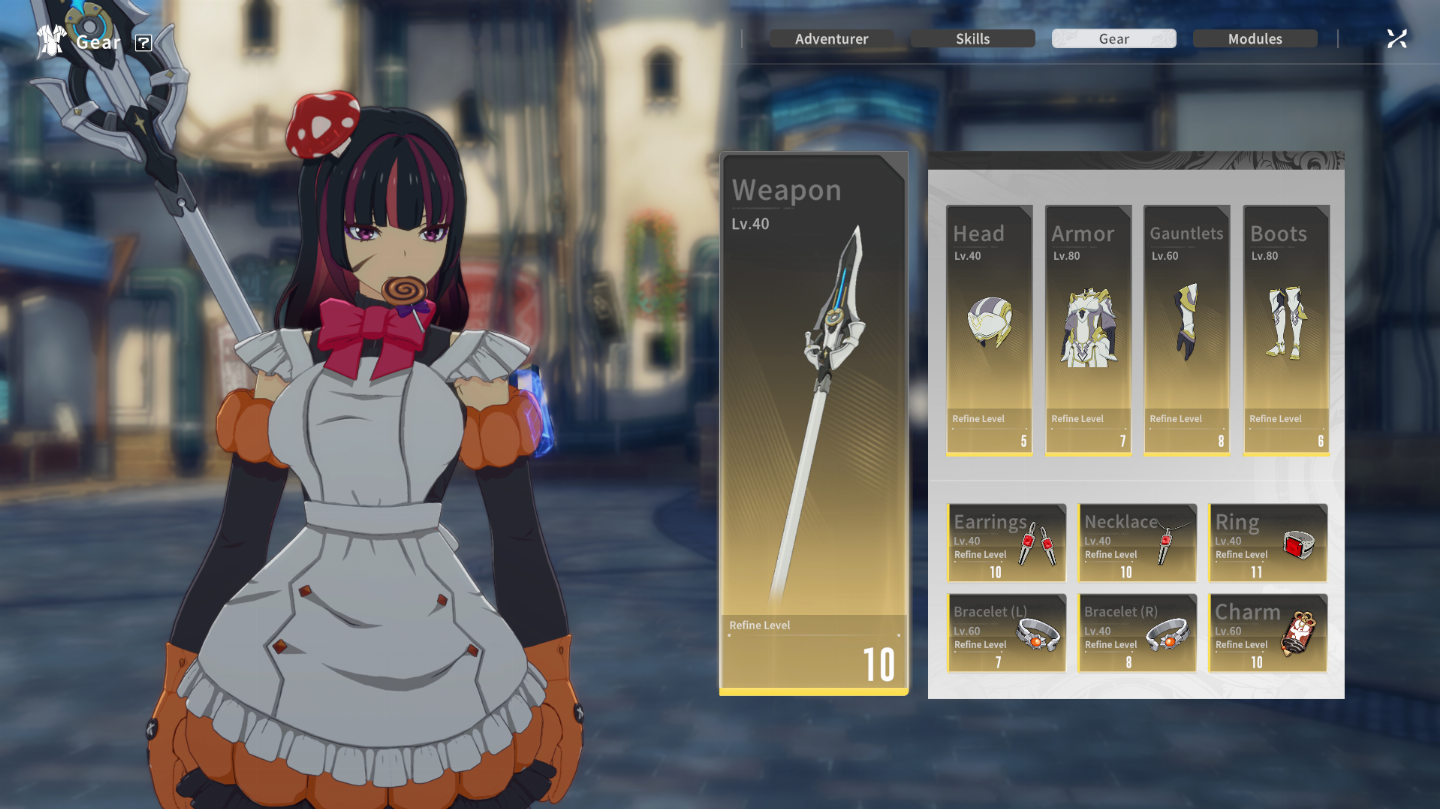 Conta Blue Protocol Star Resonance 18k de Ability Score, cosmeticos pagos, lv60