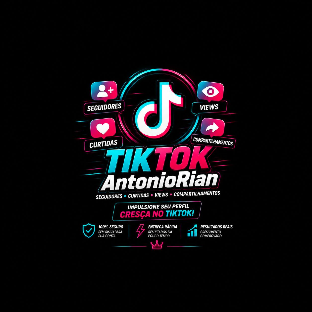 [MENOR PREÇO NO SITE] SEGUIDORES, CURTIDAS, VIEWS, BRASILEIROS - TIKTOK