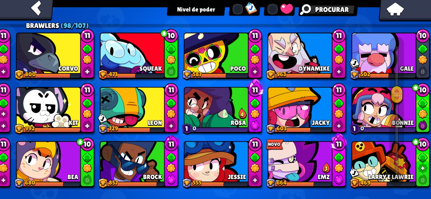 Conta brawl stars full, com varias skins exclusivas que não voltam mais, 50k+