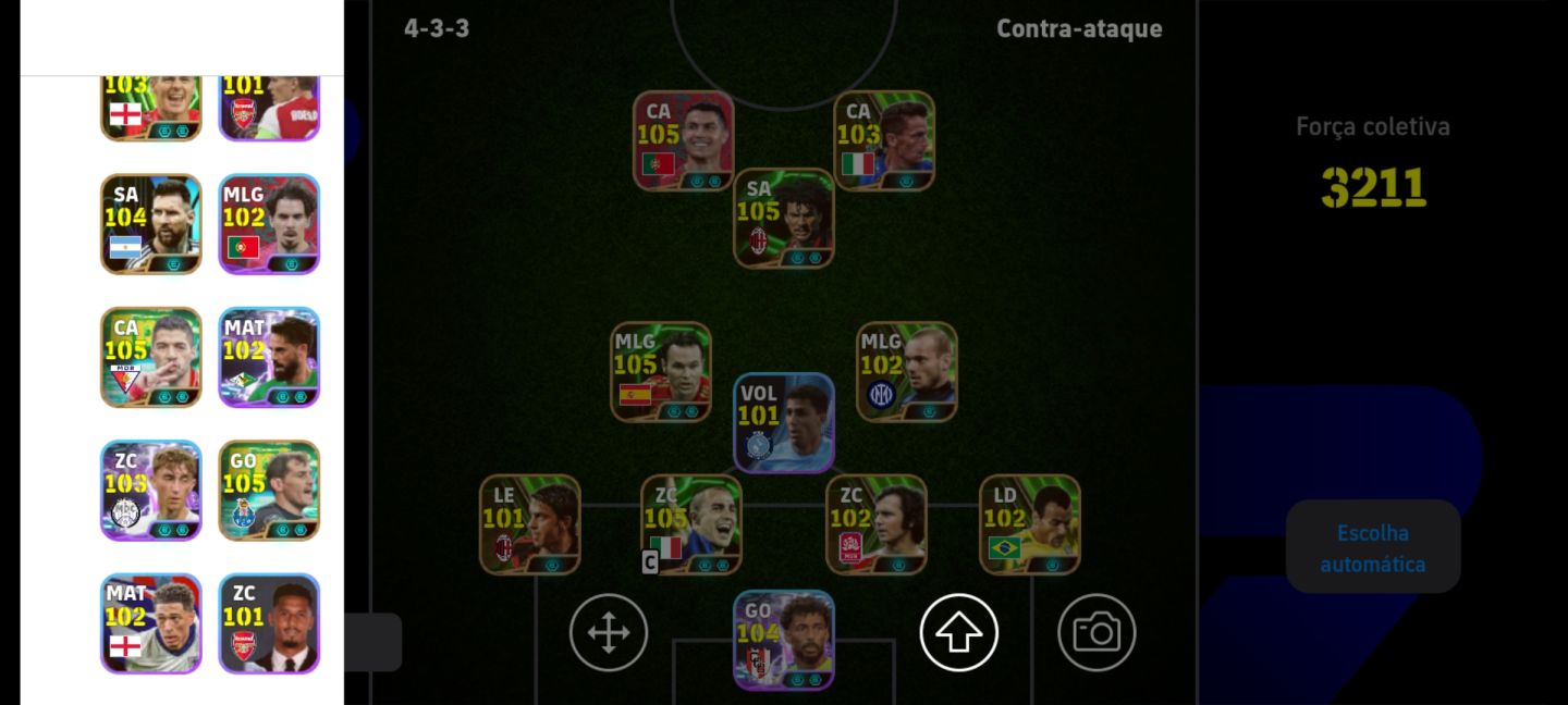 CONTA FULL EFOOTBALL! GUILLIT,CR7 MESSI RARO