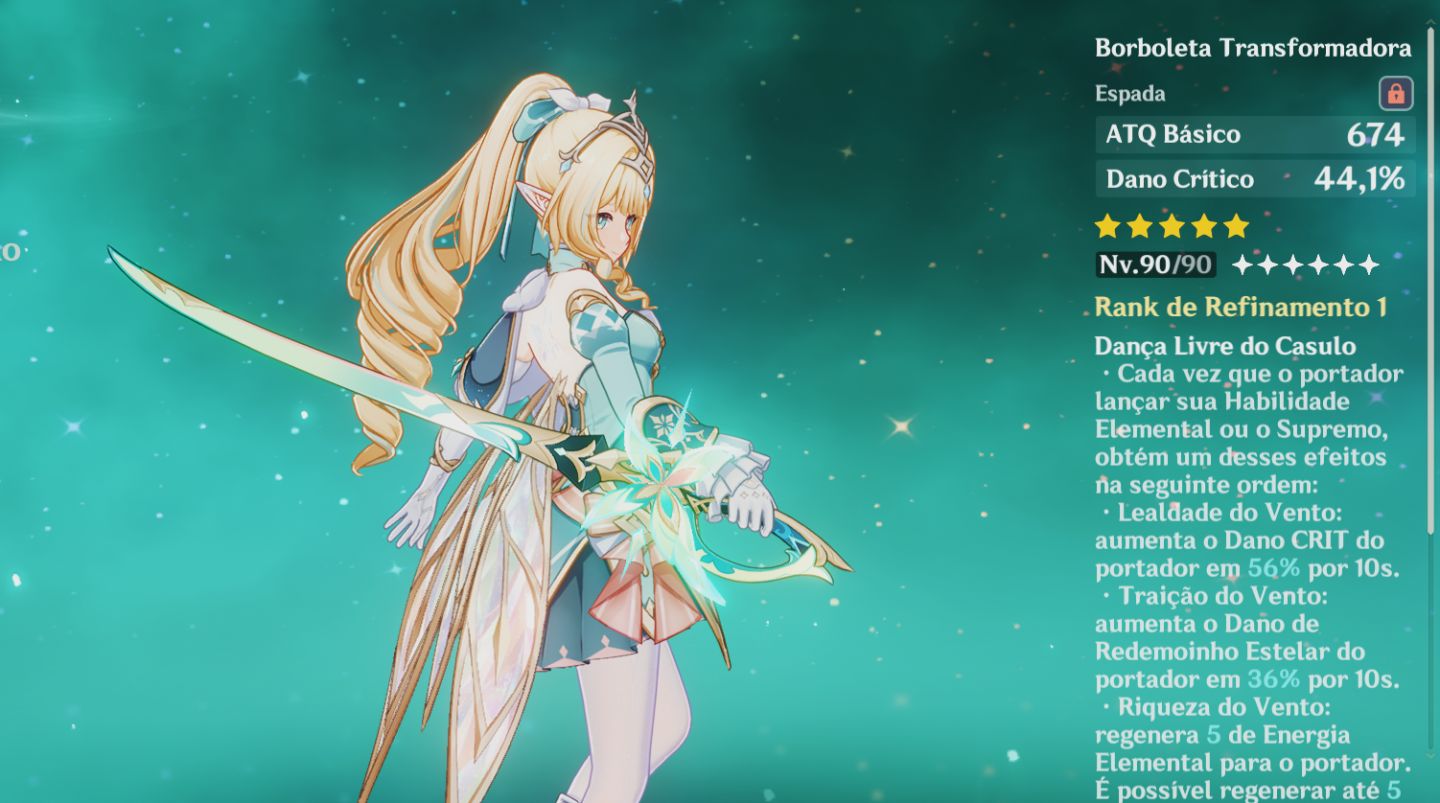 Conta Genshin -Ar55 América com Vesna R1, Vody R1, Chasca R1 e evento Livre.