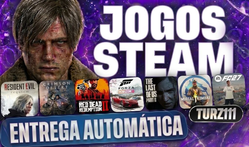JOGOS STEAM OFFLINE | MELHORES DA ATUALIDADE | CONTAS STEAM - ENTREGA AUTOMÁTICA