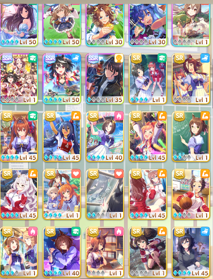 Conta Uma Musume avançada 56k carrots