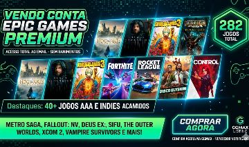CONTA EPIC GAMES COM MAIS DE 200 JOGOS | FULL ACESSO | JOGOS POPULARES