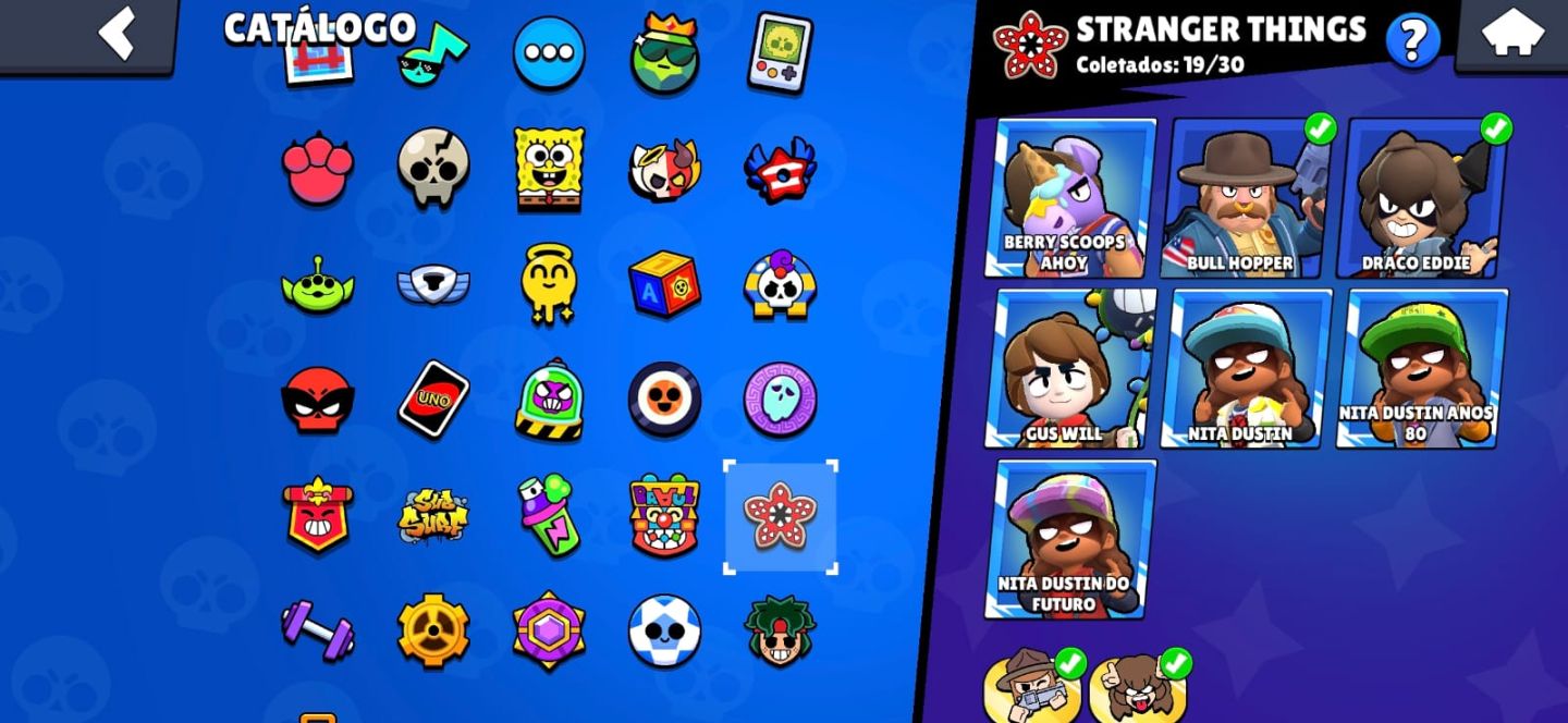 CONTA DE BRAWL STARS ANTIGA 105K DE TROFEUS JUNTO COM CLASH ROYALE 11K+ TROFEU
