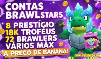 CONTA BRABA FULL ACESSO A CONTA DE BRAWL STARS OTIMA PRA COMEÇAR