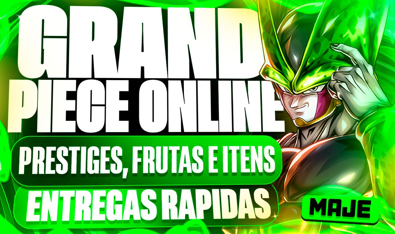 GPO - GRAND PIECE ONLINE - ASE + FRUTAS + ITENS + ESPADAS + BOS (ENTREGA RAPIDA)