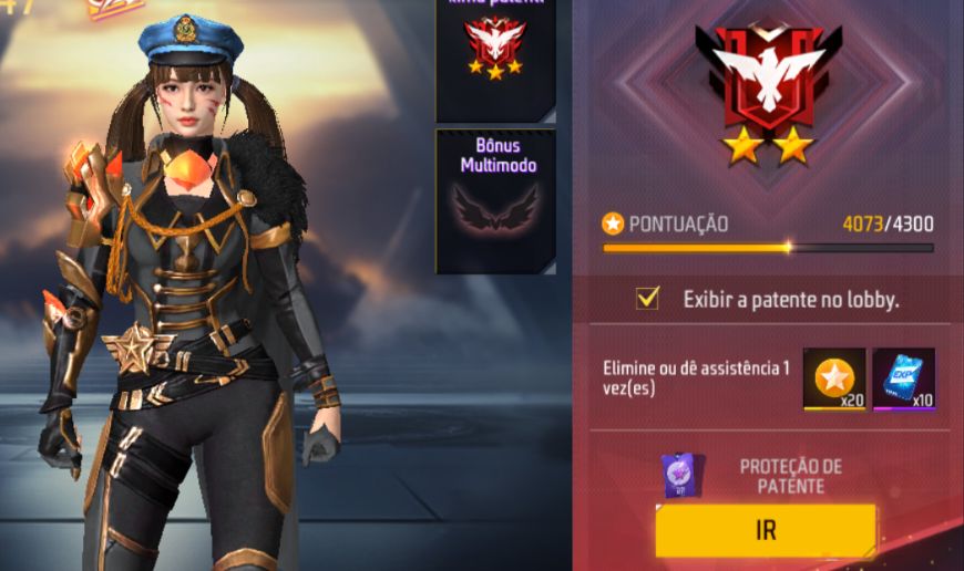 UPO SUA CONTA DE FREE FIRE DO MESTRE AO ELITE