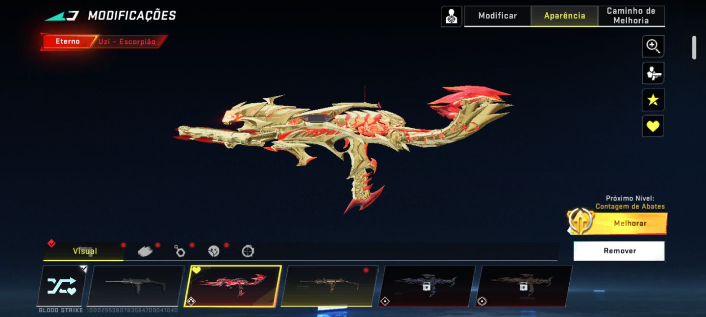 Conta blood strike com 3 facas 3 eternas e vários personagens, olhe a descrição