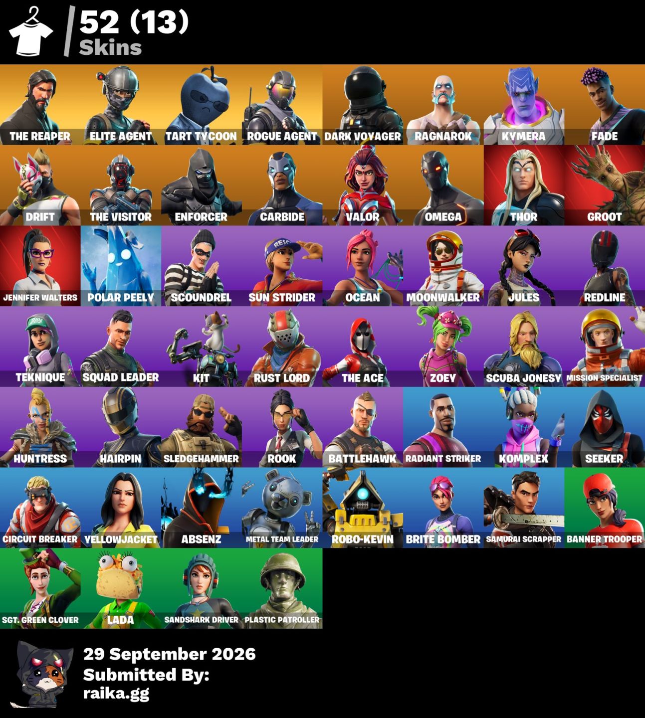 [CONTA RARA] COM CEIFADOR + TAKE THE L + AGENTE DE ELITE 53 SKINS