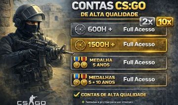 [FORN] CONTAS CS2 COM HORAS | CONTAS ANTIGAS | FULL ACESSO