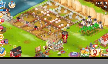 Hay Day Nível 48 | +1.237.000 Moedas | 90 Diamantes | Animais, Mina, Porto e Máq