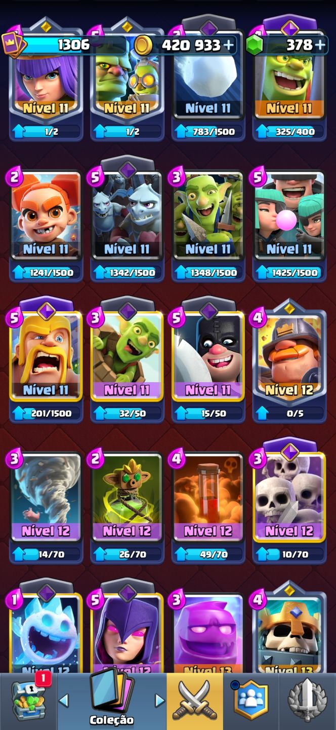 CONTA DE CLASH ROYALE ARENA 19