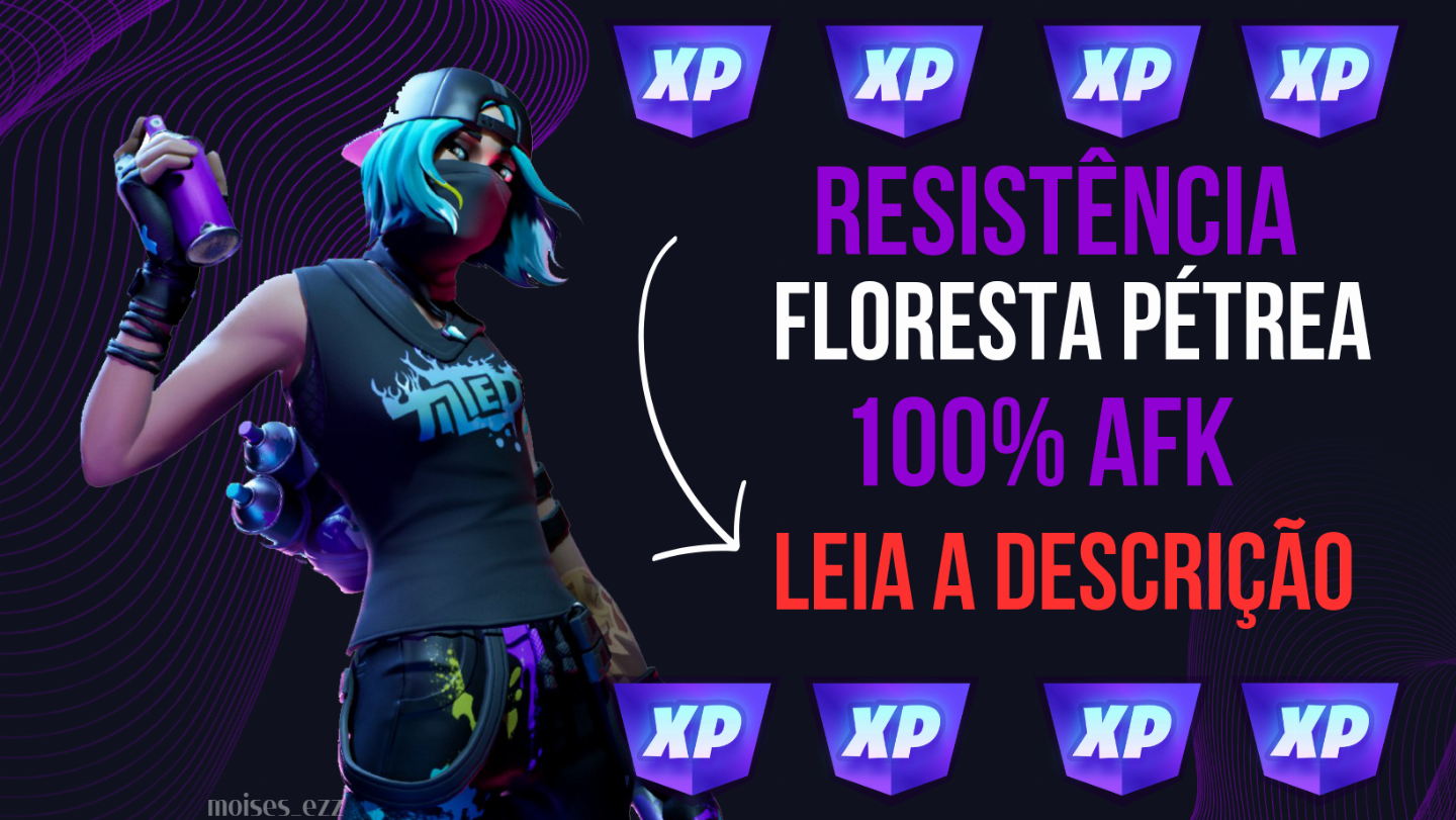 PROMOÇÃO RESISTÊNCIA FLORESTA PÉTREA 100% AFK FORTNITE SALVE O MUNDO + BRINDE