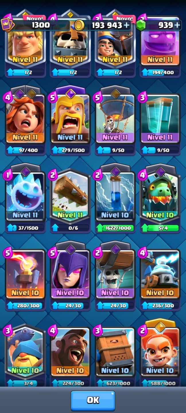Clash Royale [CONTA] 10k troféus+ todas cartas