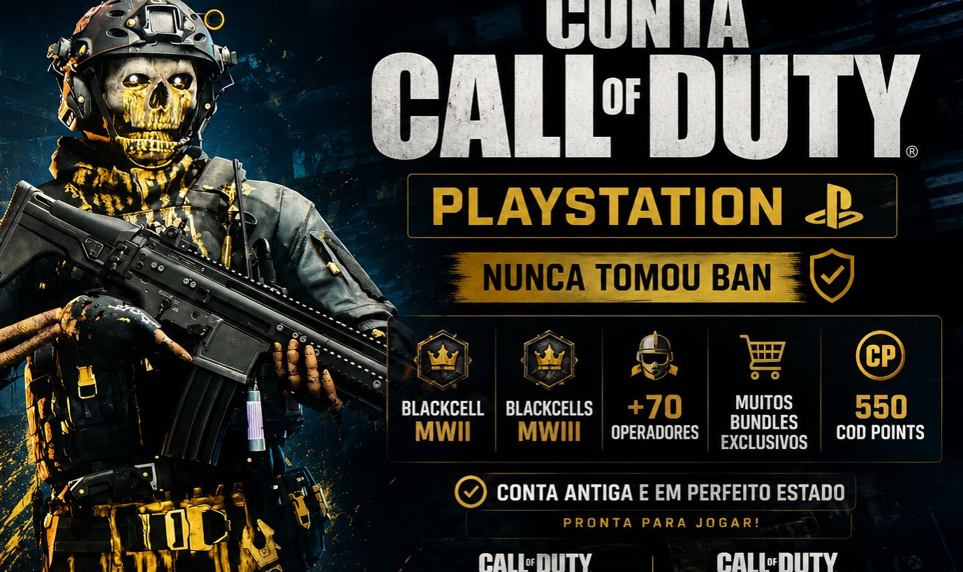 Conta COD PlayStation BlackCell MWII/MWIII +70 Operadores Sem Ban Muitos Bundles