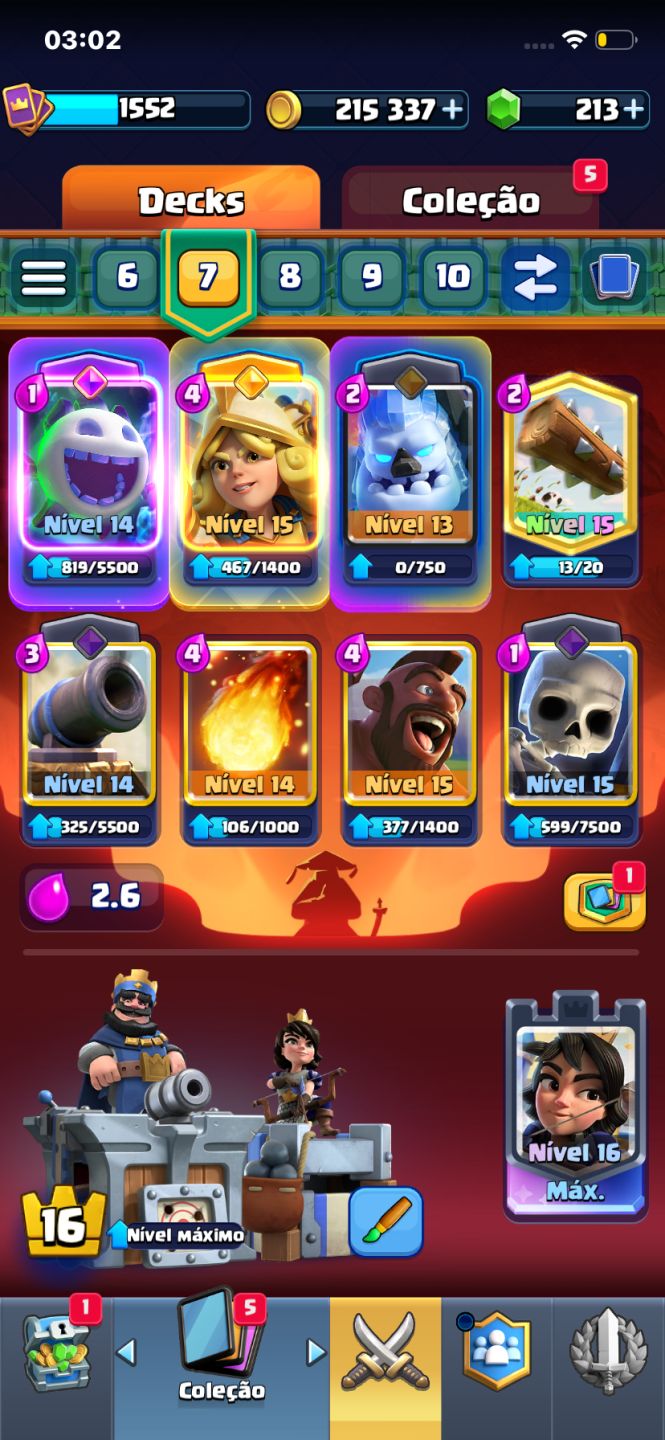 CONTA CLASH ROYALE TOP 11.600+