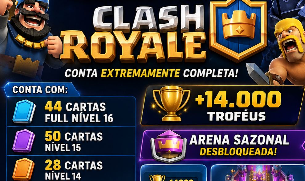 CONTA FULL +8 anos de jogo 30 evoluções