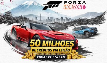 Forza Horizon 6 FH6 | 50 Milhões CR (Via Leilão) Steam, Game Pass e Xbox!