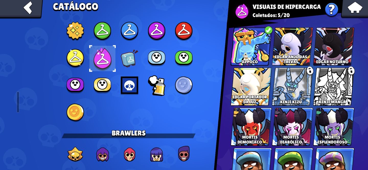 Conta Brawl 40K Troféus 131 Skins Lou Cartman Edgar Robô R$250 valor negociável