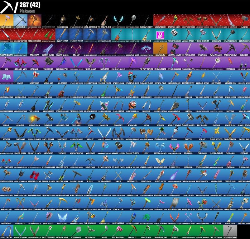 CONTA DE FORTNITE COM 239 SKINS + IKONIK + MARVEL + LARA CROFT + TRYHARD
