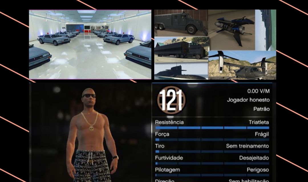 CONTA GTA V XBOX SERIES S|X Masc + Fem LVL 127/120 155 milhões + propriedades