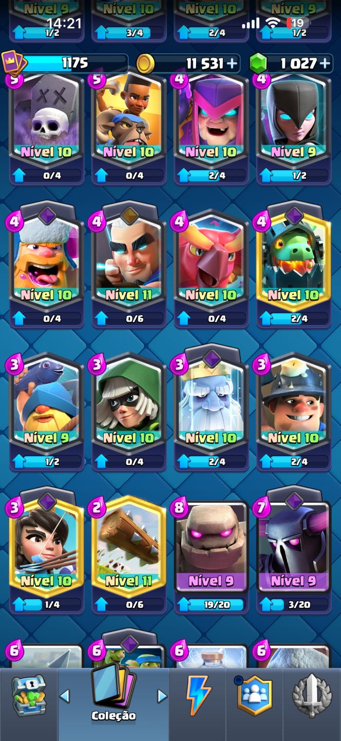 CONTA CLASH ROYALE 7K TROFEU + passe bebe dragão