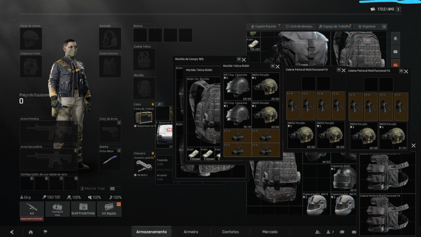 Conta arena breakout infinit 711M DE STASH FULL