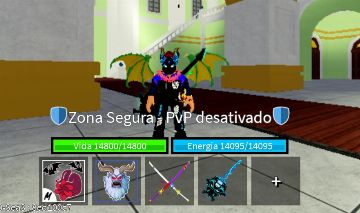Conta rara de blox Fruits com godhuman